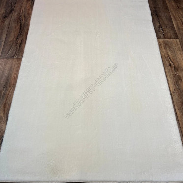 Турецкий длинноворсный ковер Puffy Cream прямоугольный