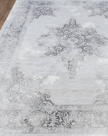 Ковер бельгийский 12180910 Piazzo Medici (PP Heatset Высокоплотный, серый)