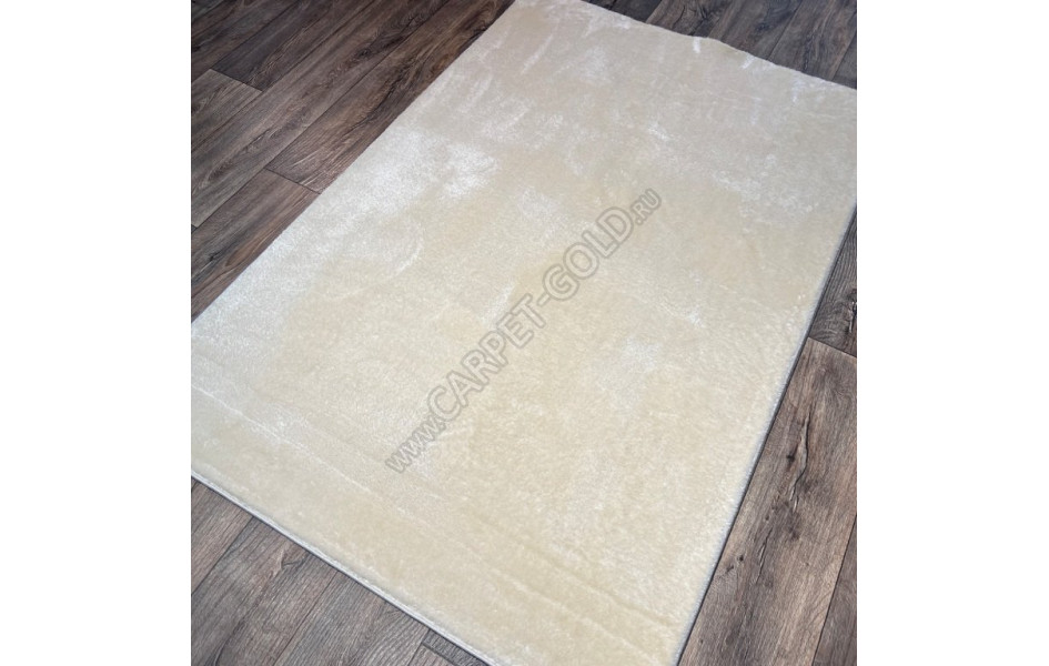 Турецкий длинноворсный ковер Puffy Cream прямоугольный