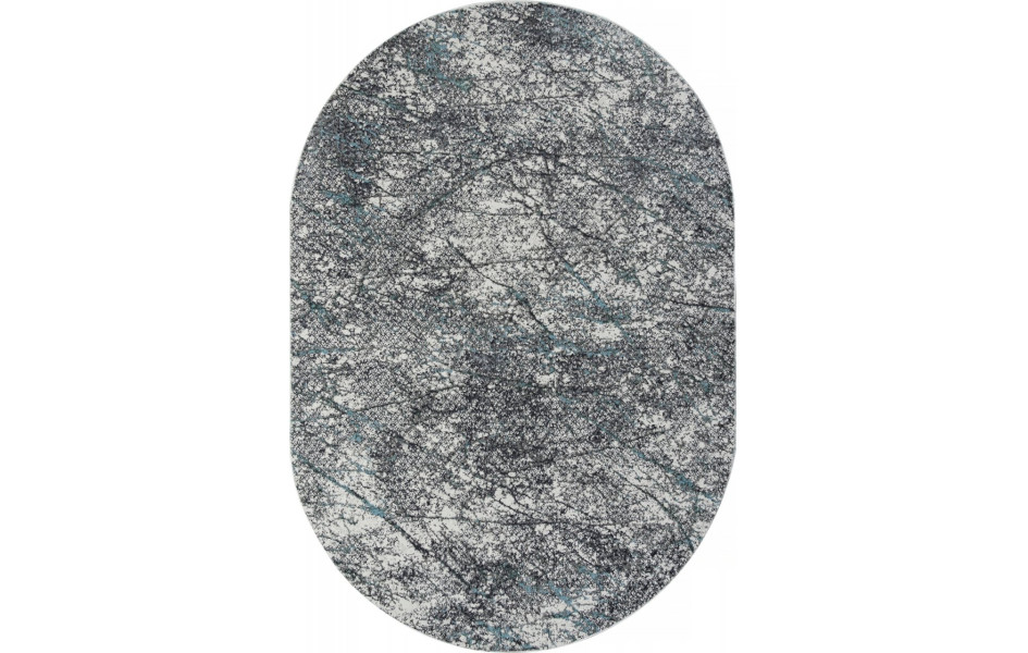 Ковер 02474H - BLUE / GREY - Овал - коллекция SAFARI